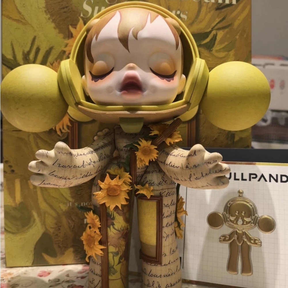 POP MART SKULLPANDA Van Gogh Museum  Sunflowers🌻400% 💯Authentic & Brand New✅